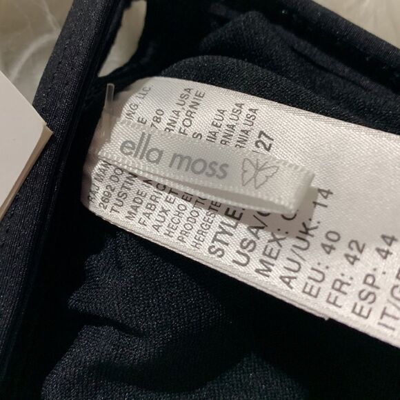 🟢 3for $20 ELLA MOSS The Dreamer multicolor bikini top removable pad NWT sz L - Picture 5 of 11